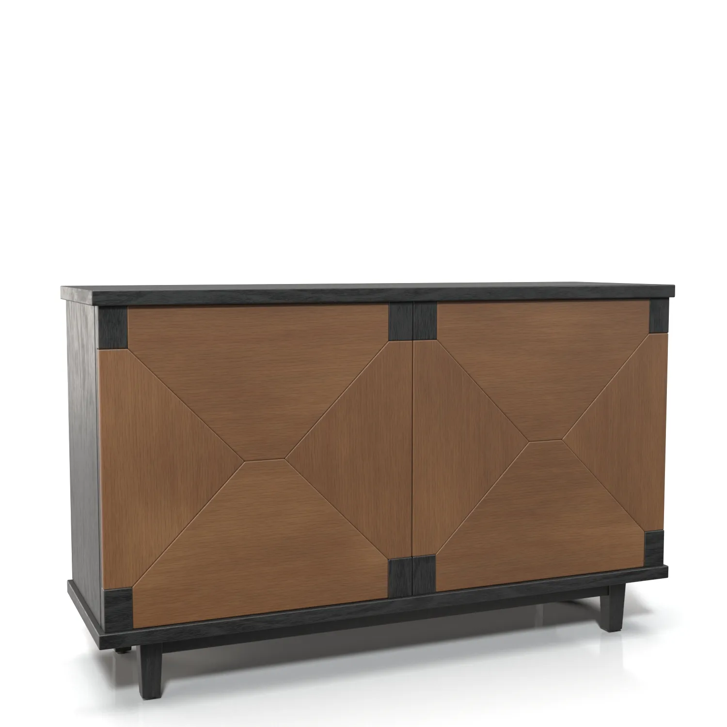 Mitchell Gold + Bob Williams Console Table with Storage PBR 3D Model_01